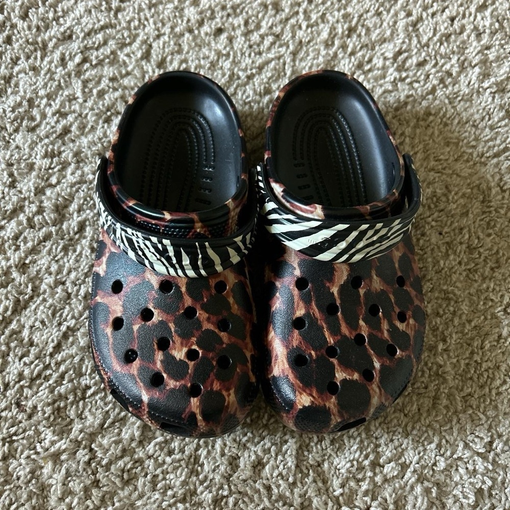 Animal Print Crocs